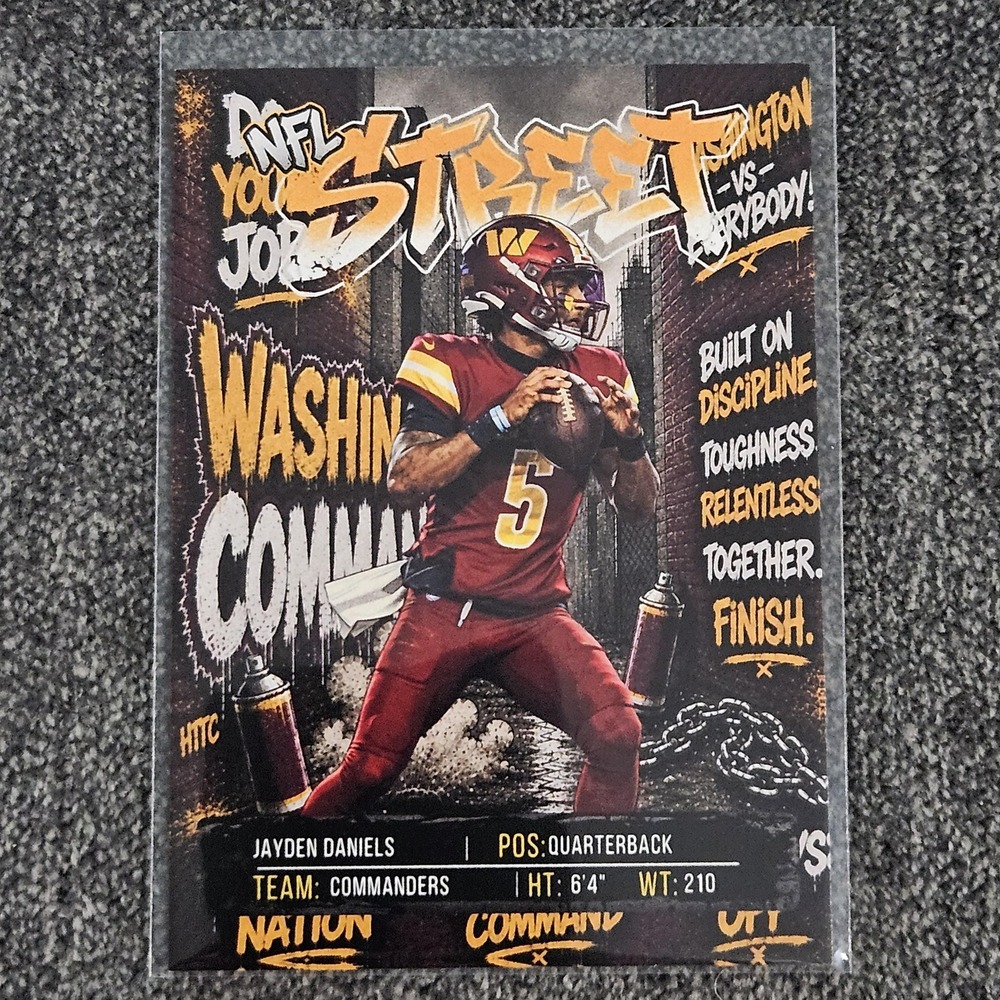 Jayden Daniels CUSTOM Fan-Art Made Football Card